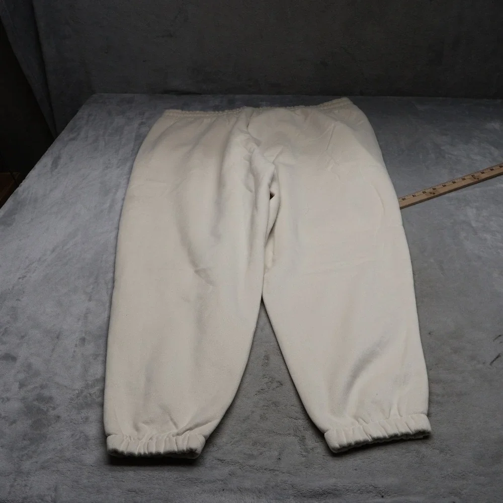 Puma Fleece Jogger Womens XXL Cream Soft Athletic‎ Loungewear Comfort 39x29 NWD